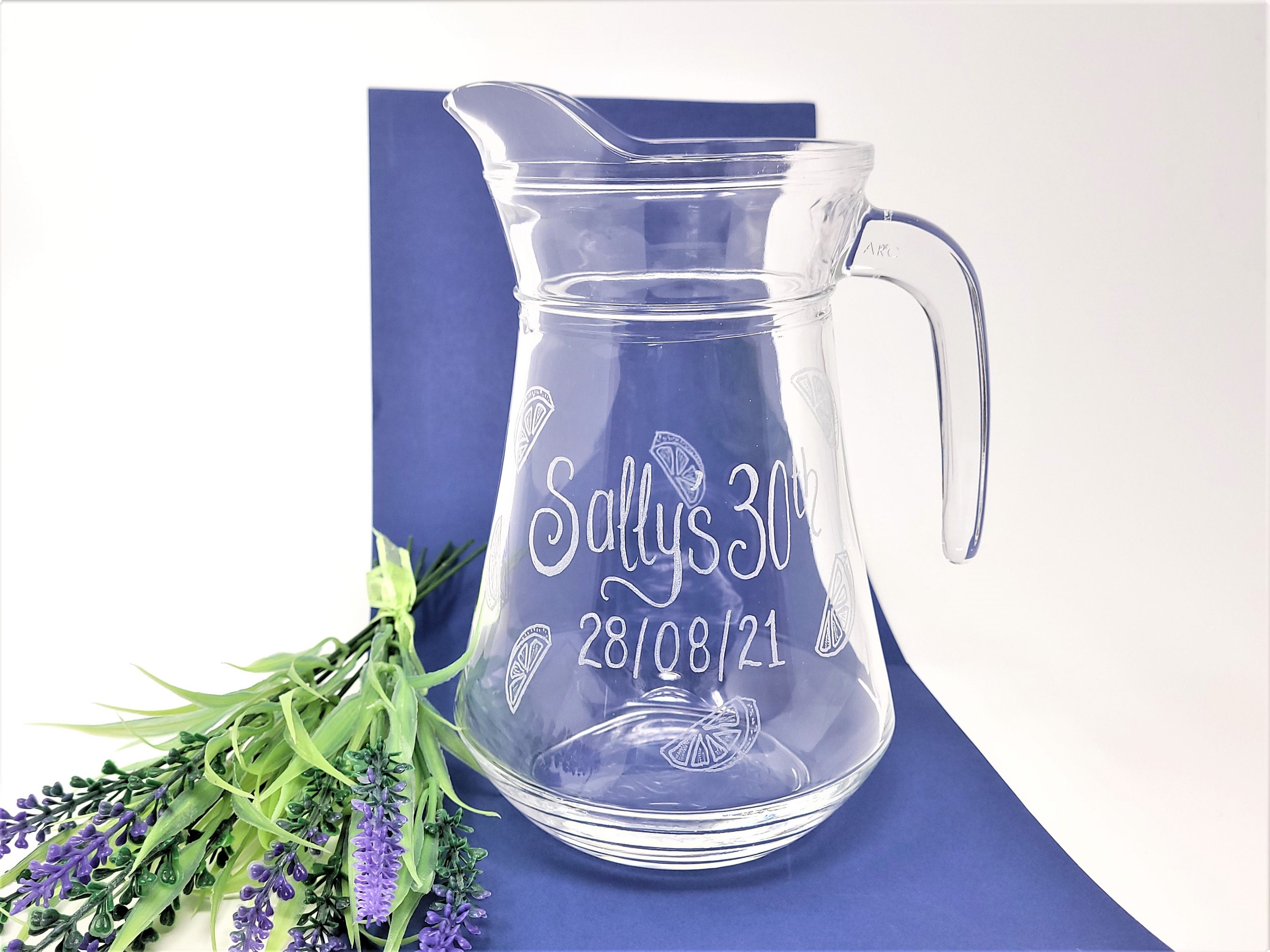 glass pimms jug