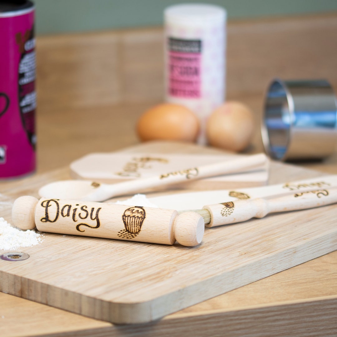 Personalised Child's Wooden Baking Set Children's Etsy UK