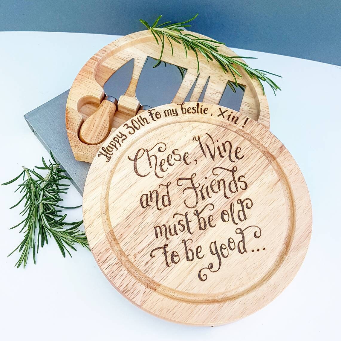 Personalised Cheese Boards Retirement Gifts Christmas Gift Etsy