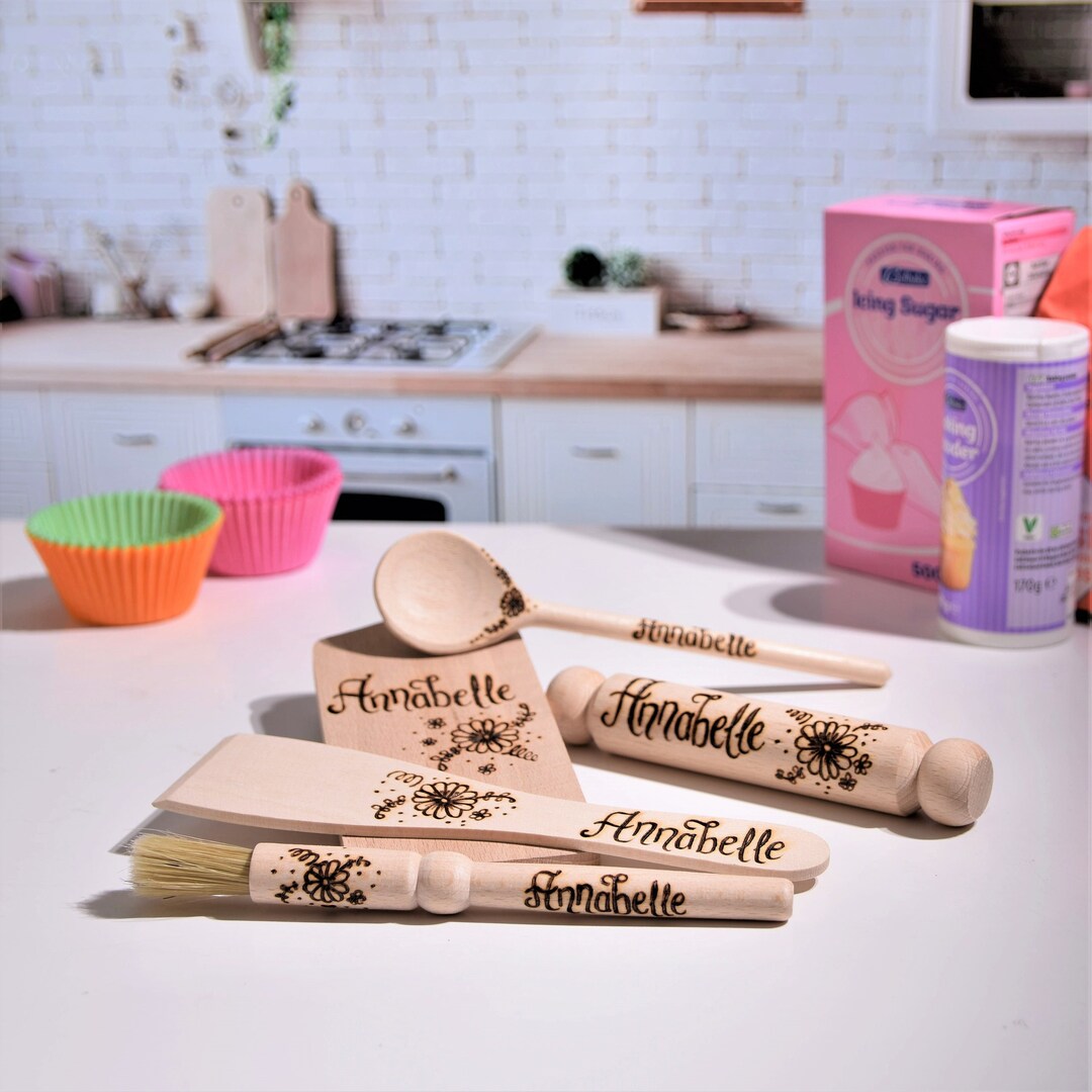 Personalised Childrens Baking Set Custom Cookset Gift Idea Etsy UK