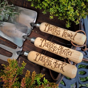 Garden Tools for Dad, Personalised Useful present for Daddy, Man Gardener Gift, Thoughtful Gardening present for Father, Allotment tool set image 7