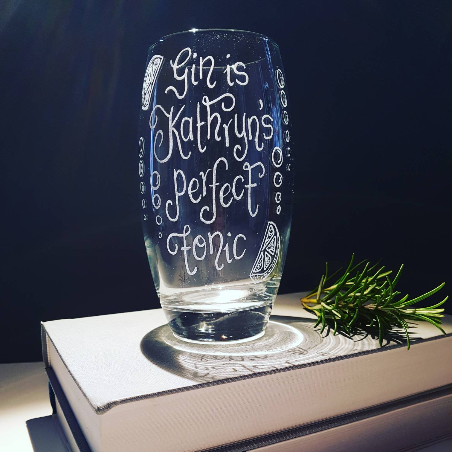 Personalised Gin Glasses Engraved Gin Gift Gin and Tonic Etsy