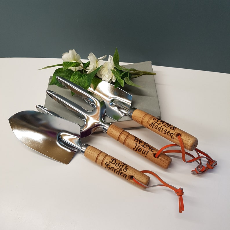 Personalised Garden Tools Gardening Gift For Daddy Unique Etsy