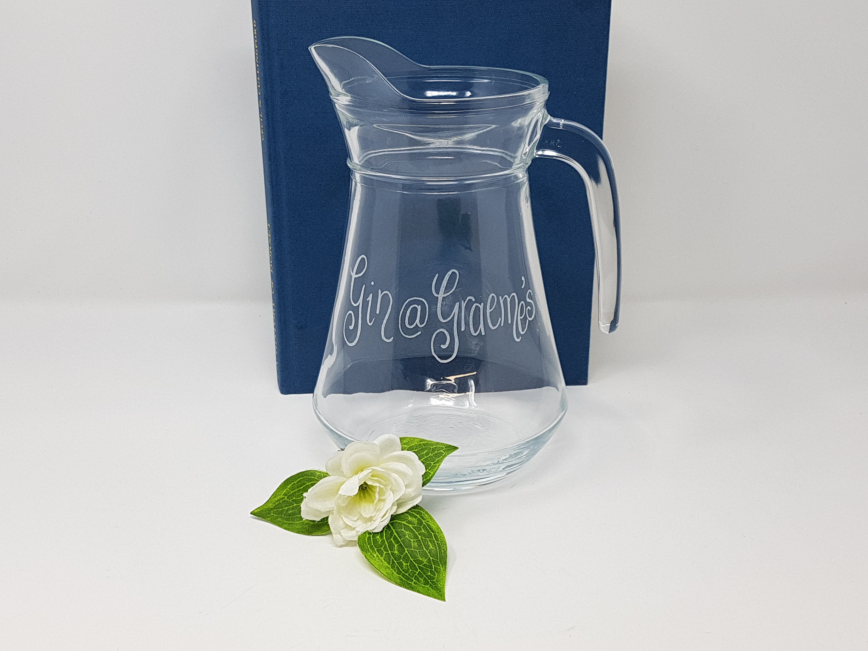 Personalised Glass Gin Cocktail Jug Hand Engraved With Any Etsy Ireland