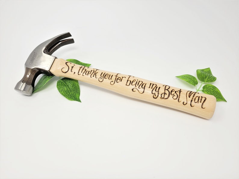 Personalised Best Man Hammer Custom Best Man Gift Idea Etsy UK
