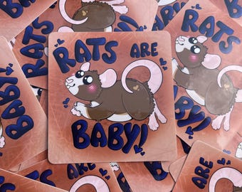 Rats Are Baby Stickers! Cute Pet Rat sticker