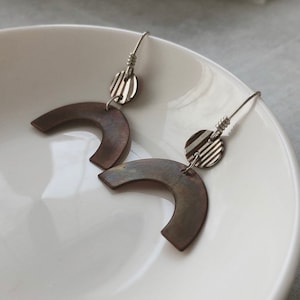 Boucles d’oreilles Mokume Gane Statement