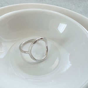 Circle Ring | Hammered Saddle Ring | Made to Order