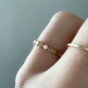 Gold Pebble Ring | Dot Ring | Made to Order