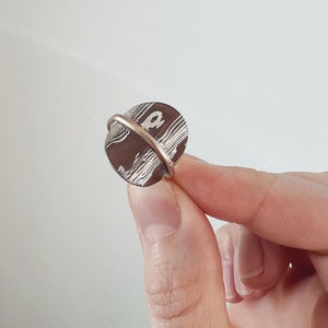 Mokume Gane Shield Ring - Made to Order