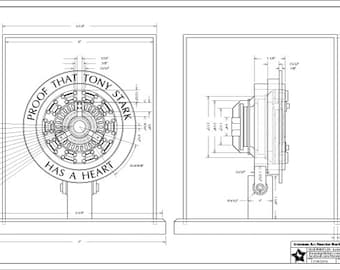 Plano del reactor Mark 1 de Iron Man Arc - Descarga digital