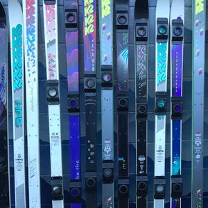 Vintage K2 Genuine Party Ski with Universal Drinking Glass mounts, Serving Tray, Genuine Original Retro Skis, K2, apres ski, ski,