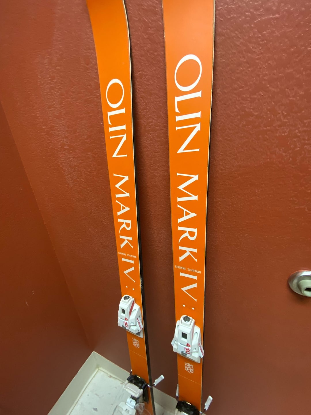 Olin Mark 4 Comp 4 Antique Head Skis, Unique Antique Refurbished Ski