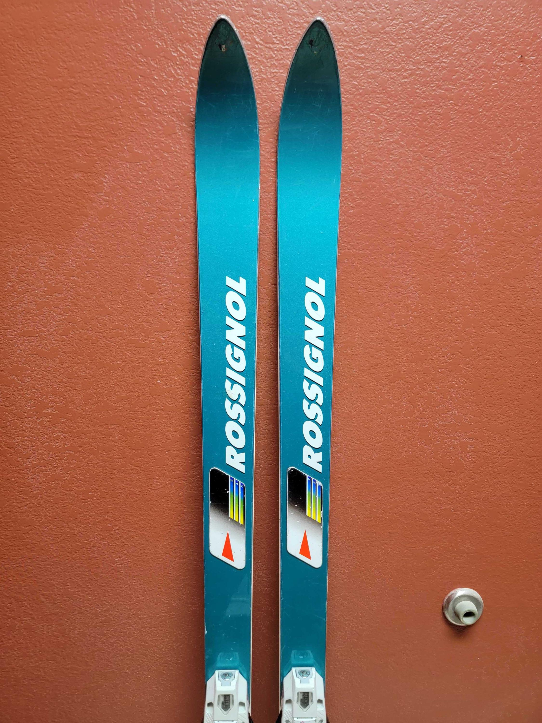Rossignol 4s Kevlar, Unique Antique Refurbished Ski Wall Art Set