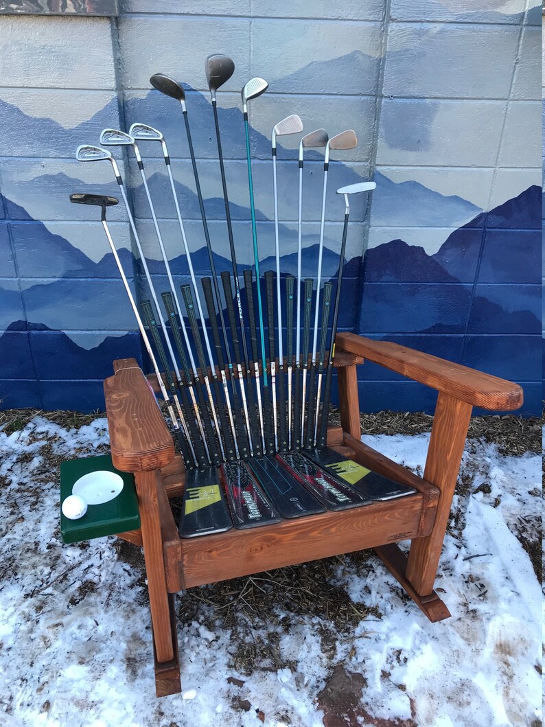 Adirondack Golf Rocking Chairs deluxe With Putting Green Etsy