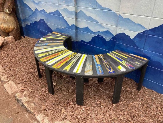 Half circle outdoor bench deals