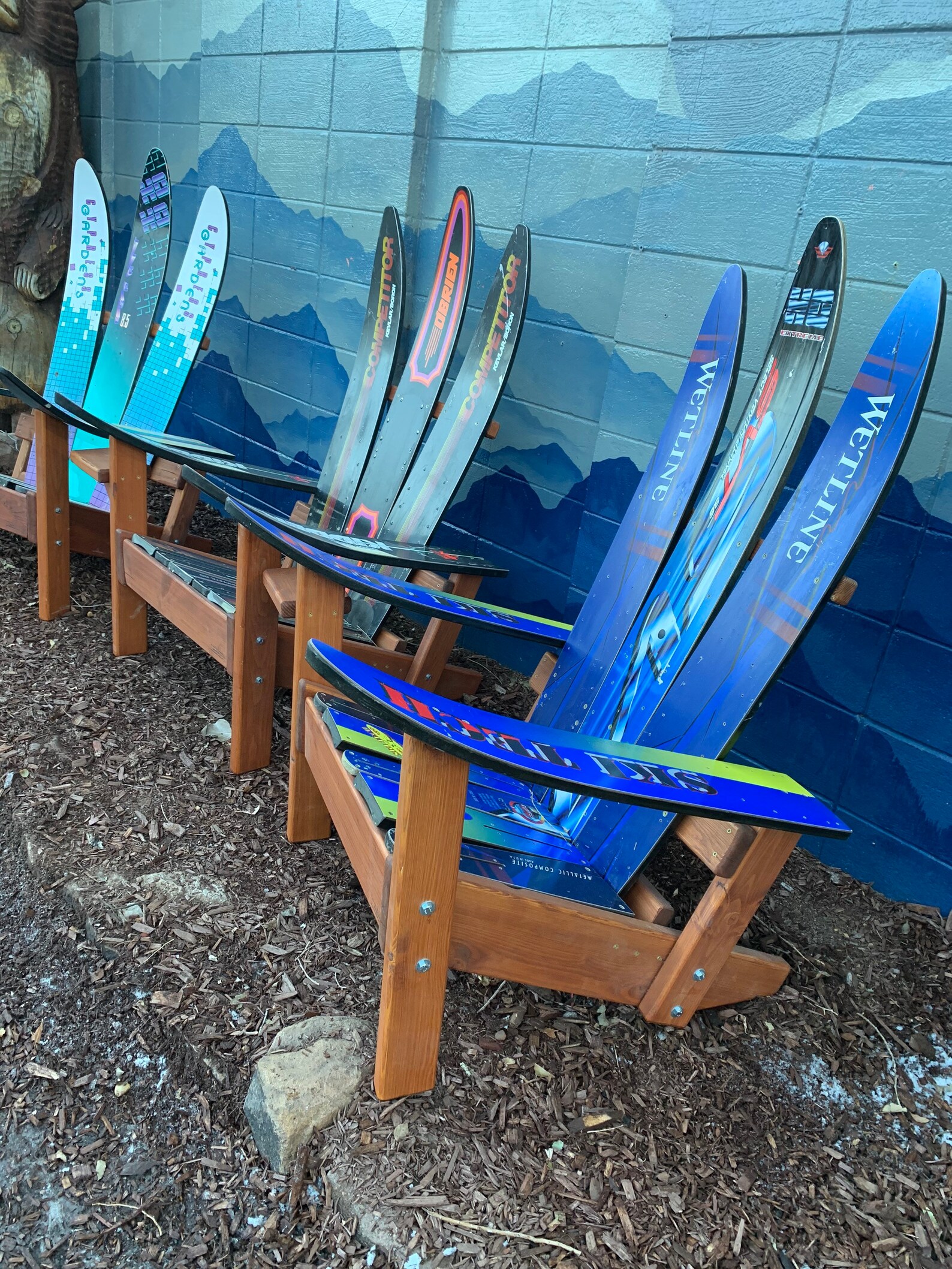 Set of 3 chairs Adirondack Waterski Ski Chairs Water Ski Etsy