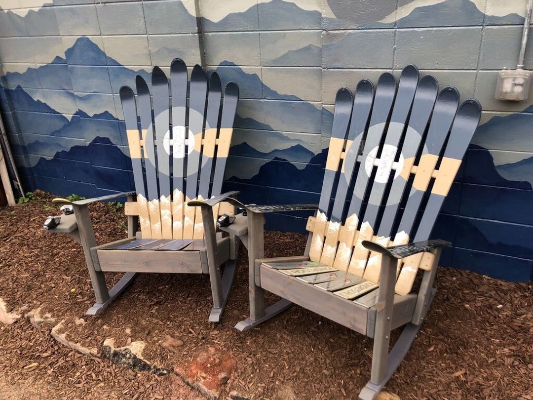 Juego de 2 mecedoras Ski Adirondack – Bandera de Colorado, hechas a mano -  Etsy México, image size:1080x810