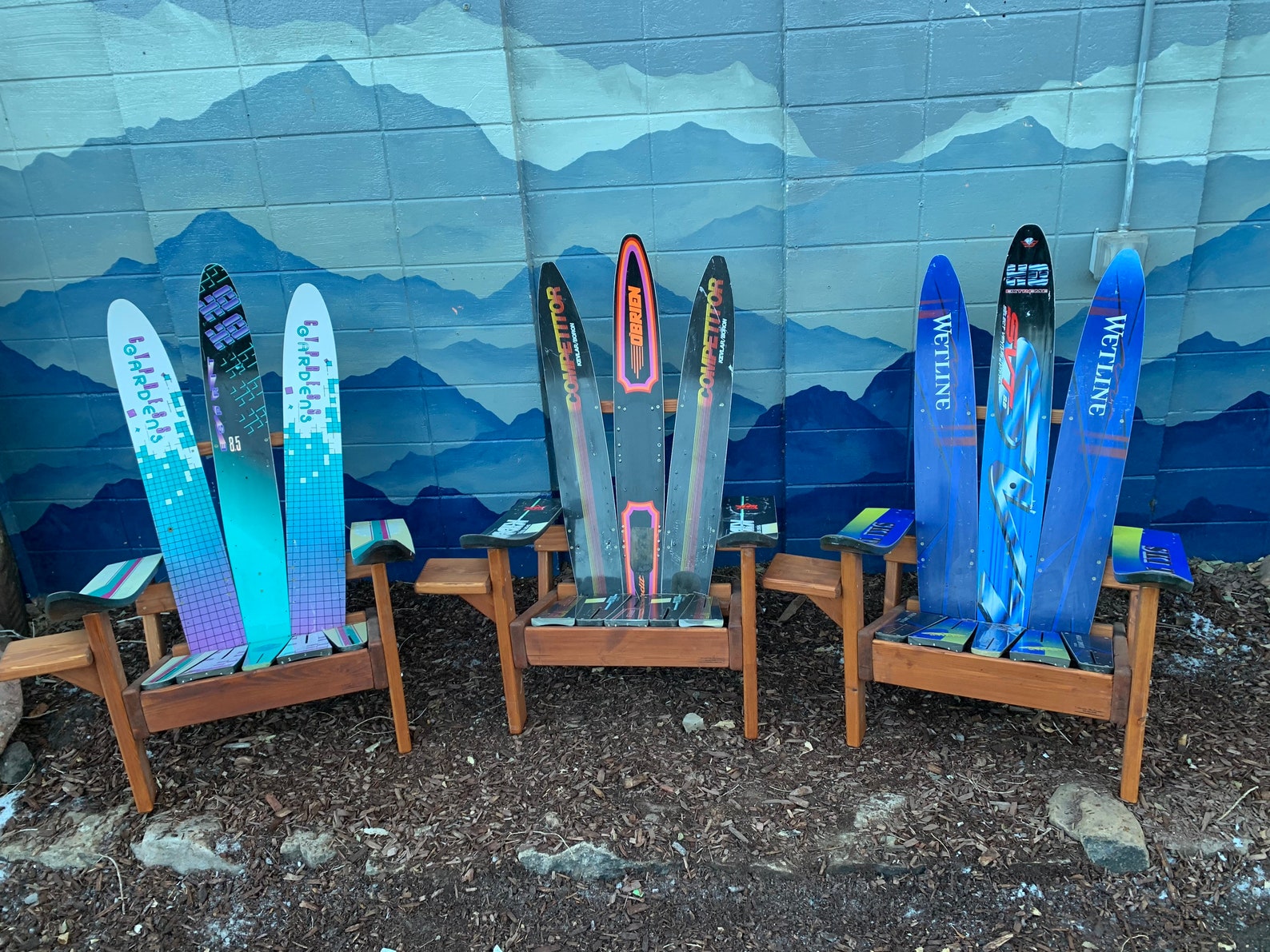 Set of 3 Deluxe Waterski Ski Chairs Water Ski Chairs Outdoor Etsy