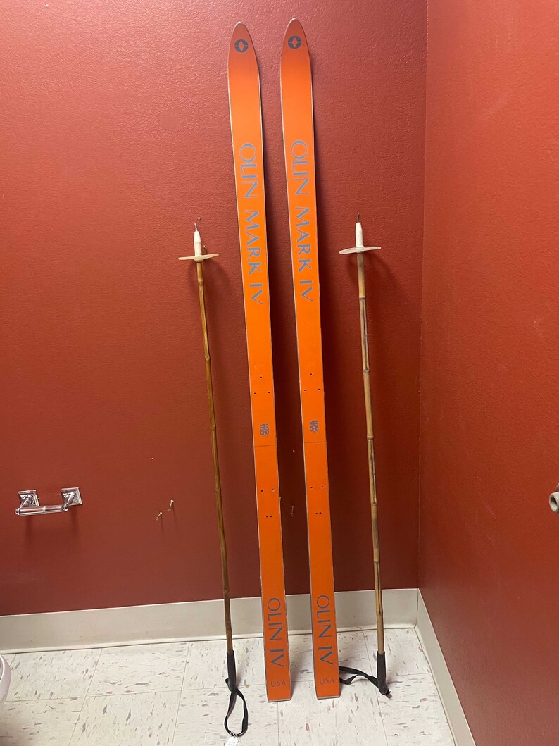 Olin Mark 4 Antique Head Skis Unique Antique Refurbished Ski Etsy