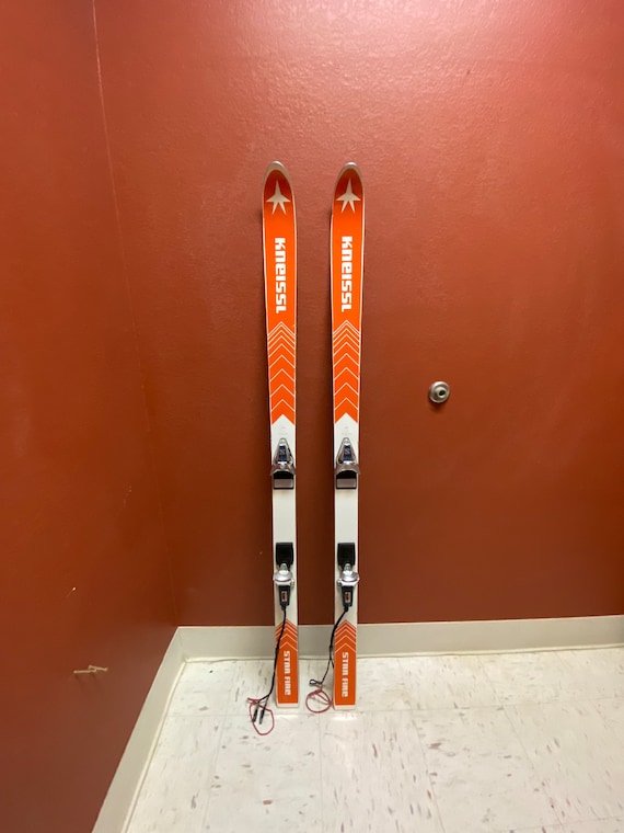 Kneissl Star Fire, Antique Refurbished Ski Wall Art Set