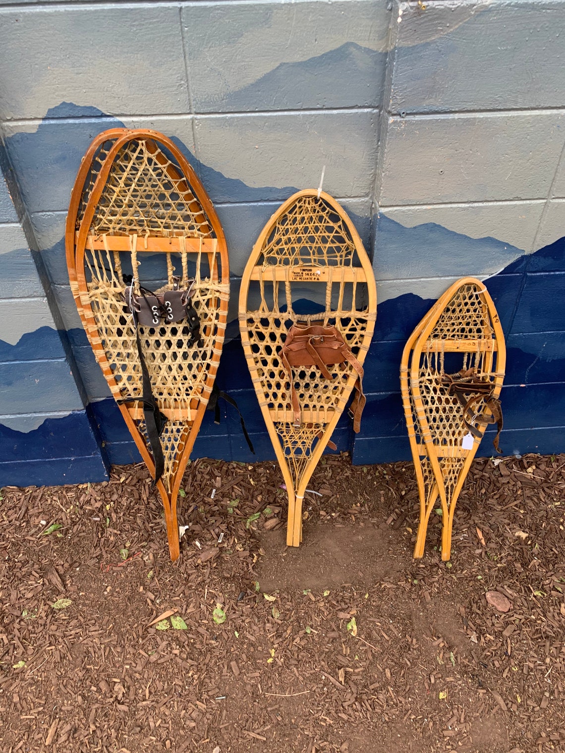 Antique Snowshoes Small Medium or Large One of a Kind Unique Etsy