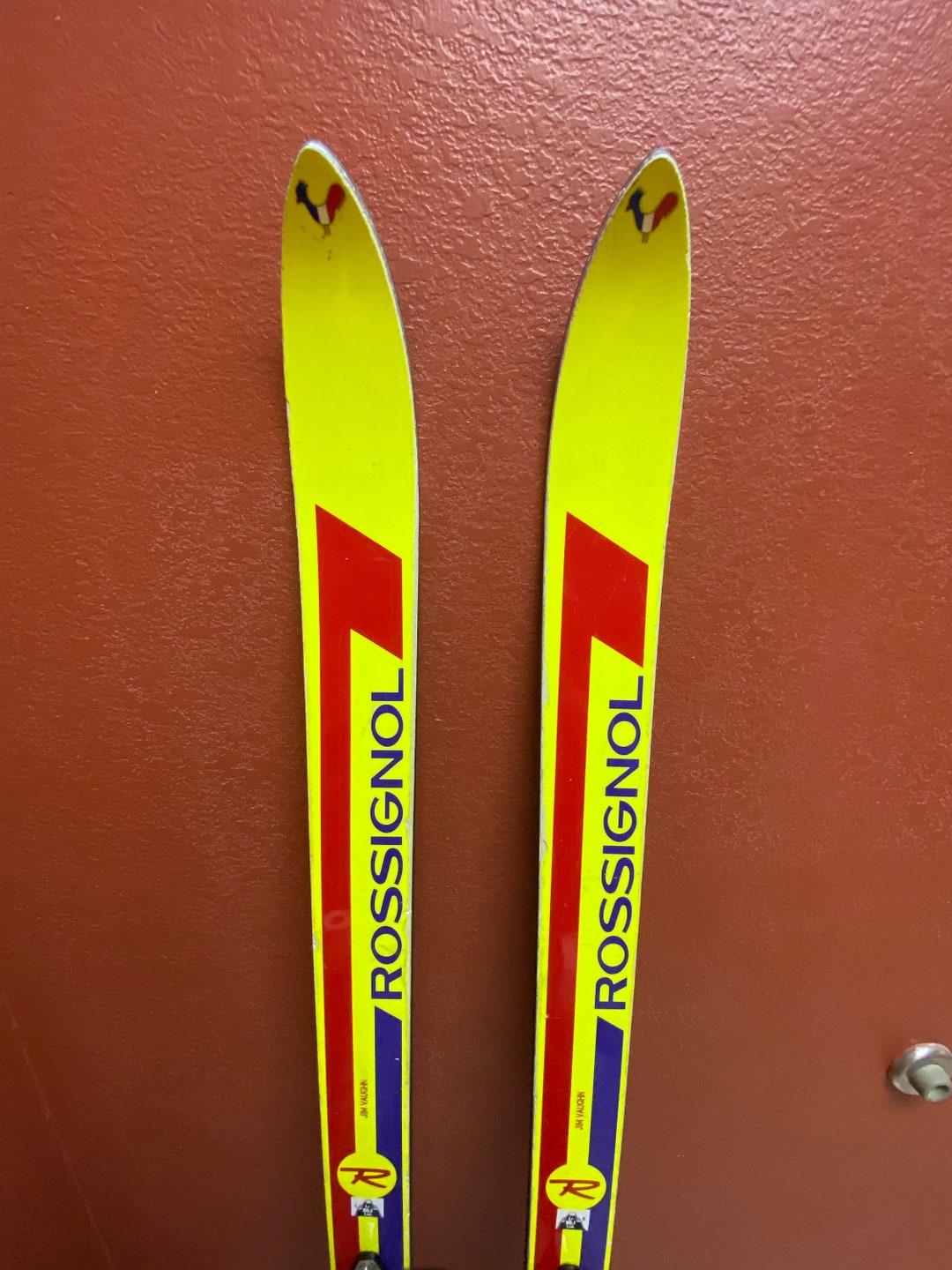 Rossignol Exhibition, Antique Refurbished Ski Wall Art Set