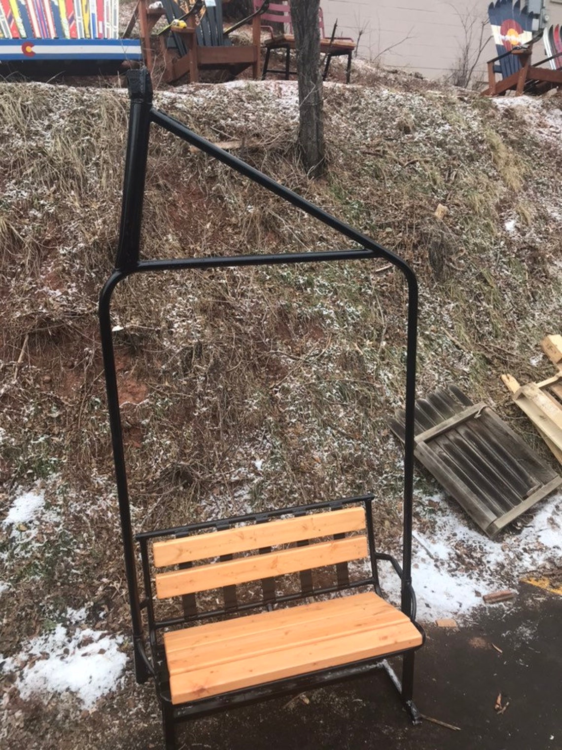 Ski Chairlift Swing Fully repurposed ski chairlift bench Etsy