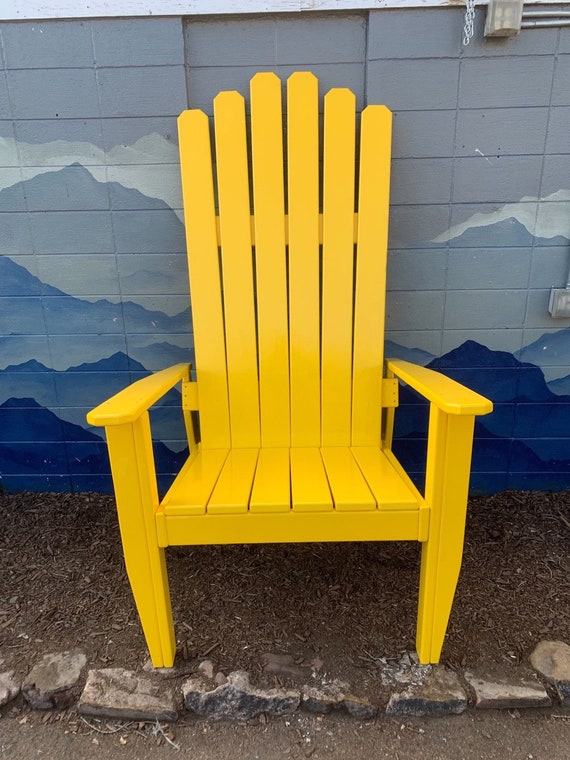 XXL GIANT ADIRONDACK CHAIR 84 (7 foot tall) Oversize HAND OIL STAINED