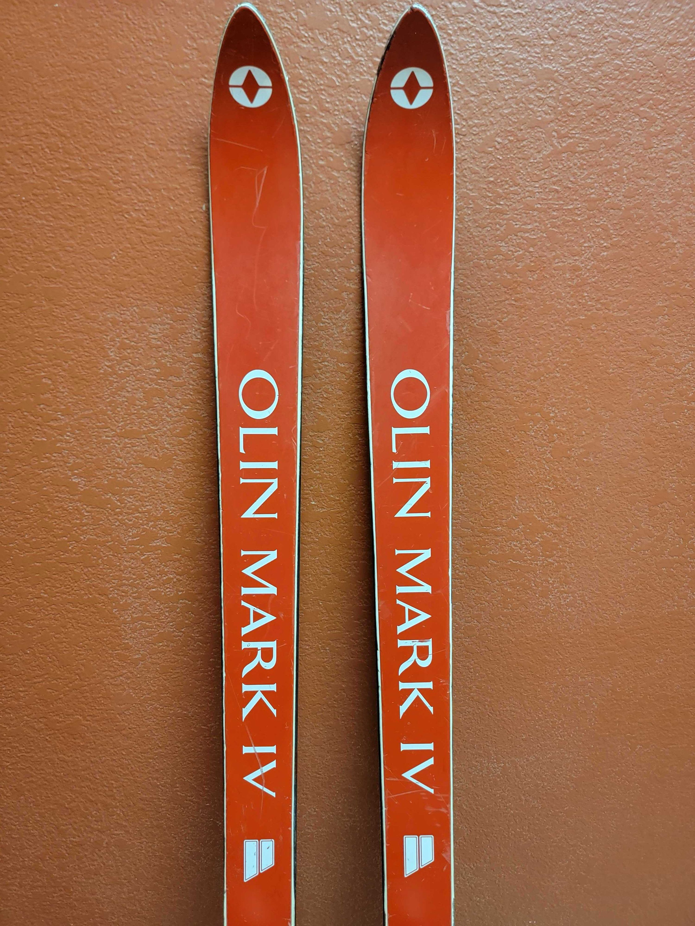Antique Olin Mark 4 Skis, Unique Antique Refurbished Ski Wall Art