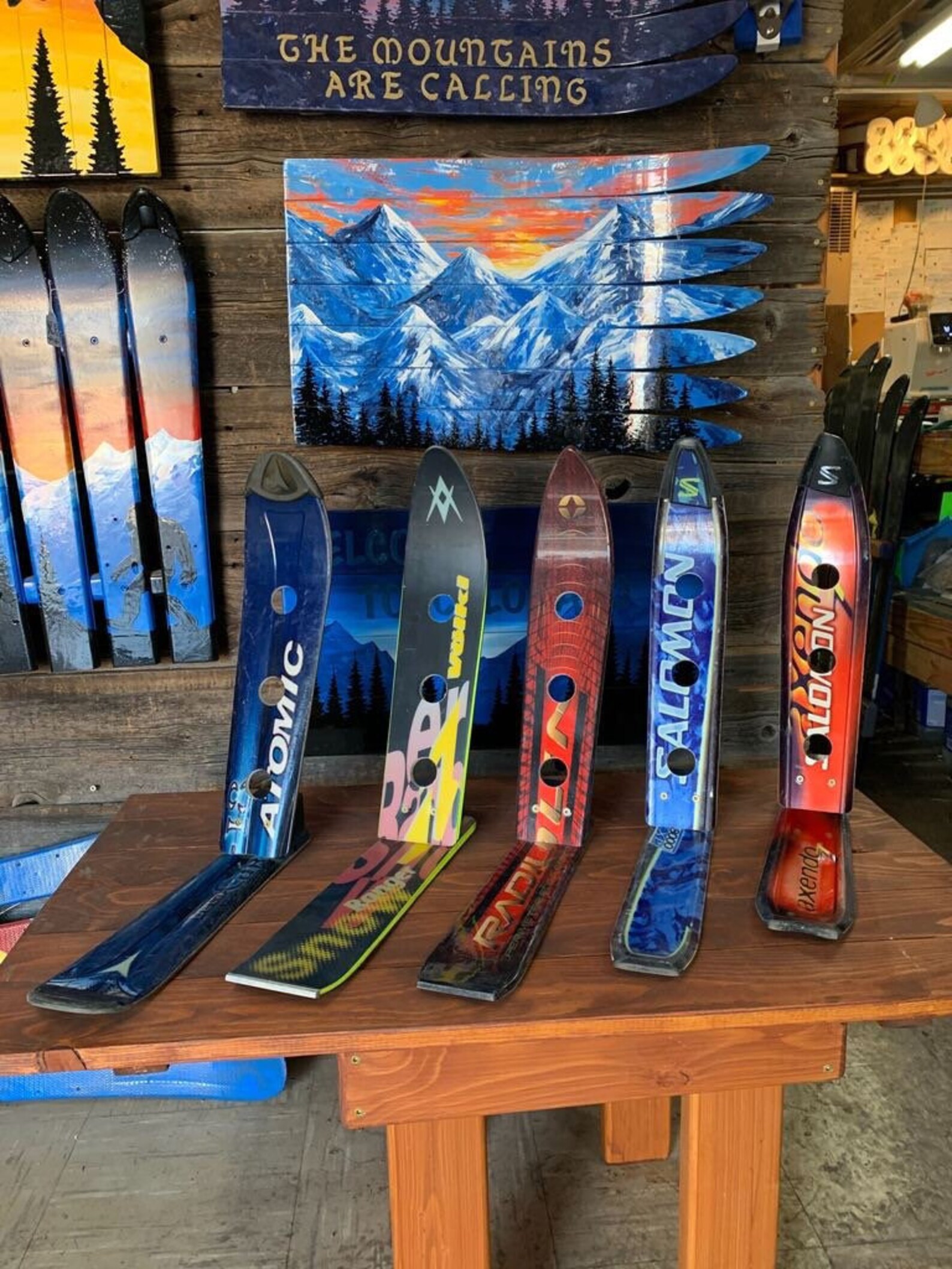 Ski Wine Rack Holds 3Bottles in one ski Unique Gift for him Etsy