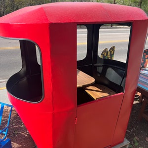Fully customizable- any colors - Vintage style gondola cabin-pristine condition, replica, custom made to order - wooden table and seats -