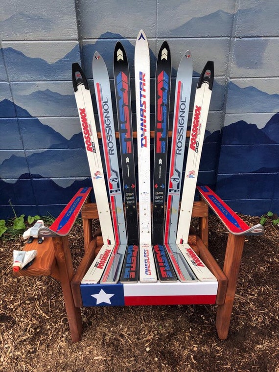 TEXAS Themed Adirondack Chair Patio Chair Hand Painted Texas