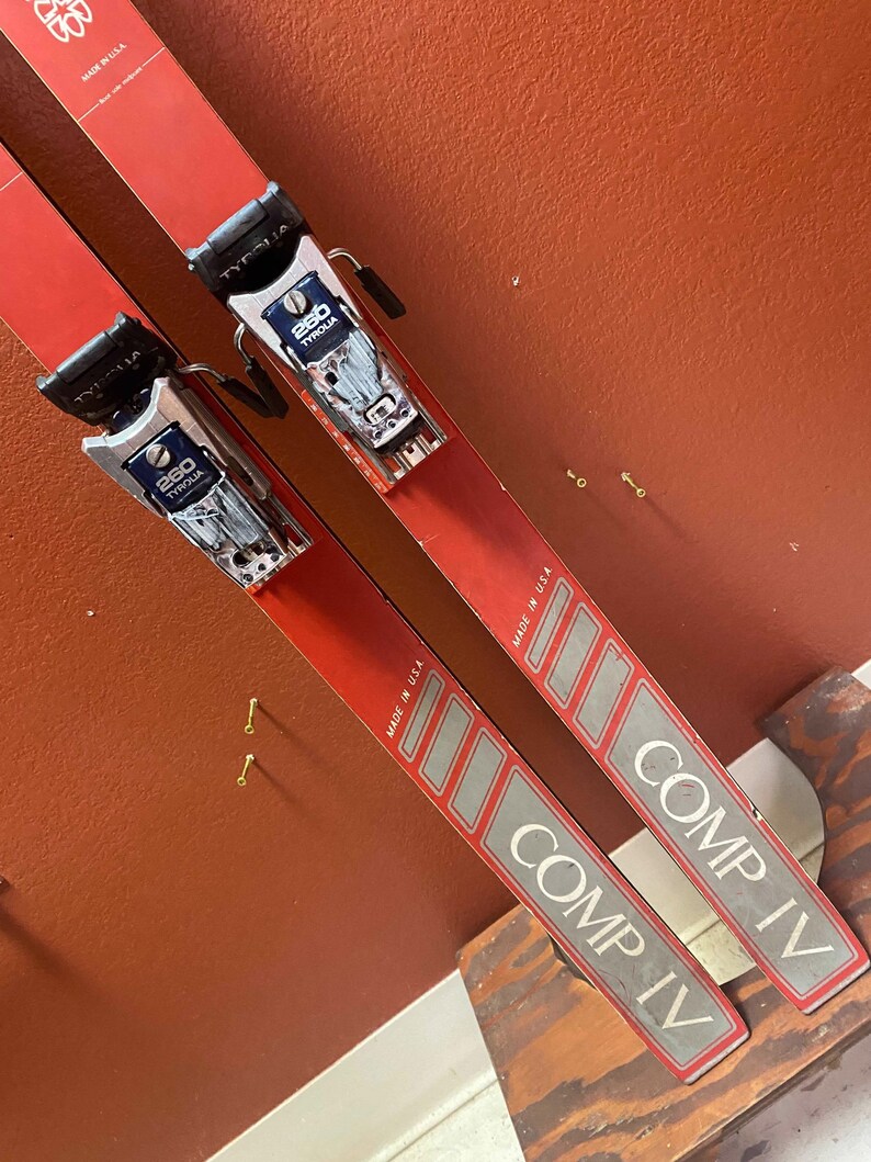 Olin Mark IV Antique Skis Unique Antique Refurbished Ski Wall Etsy