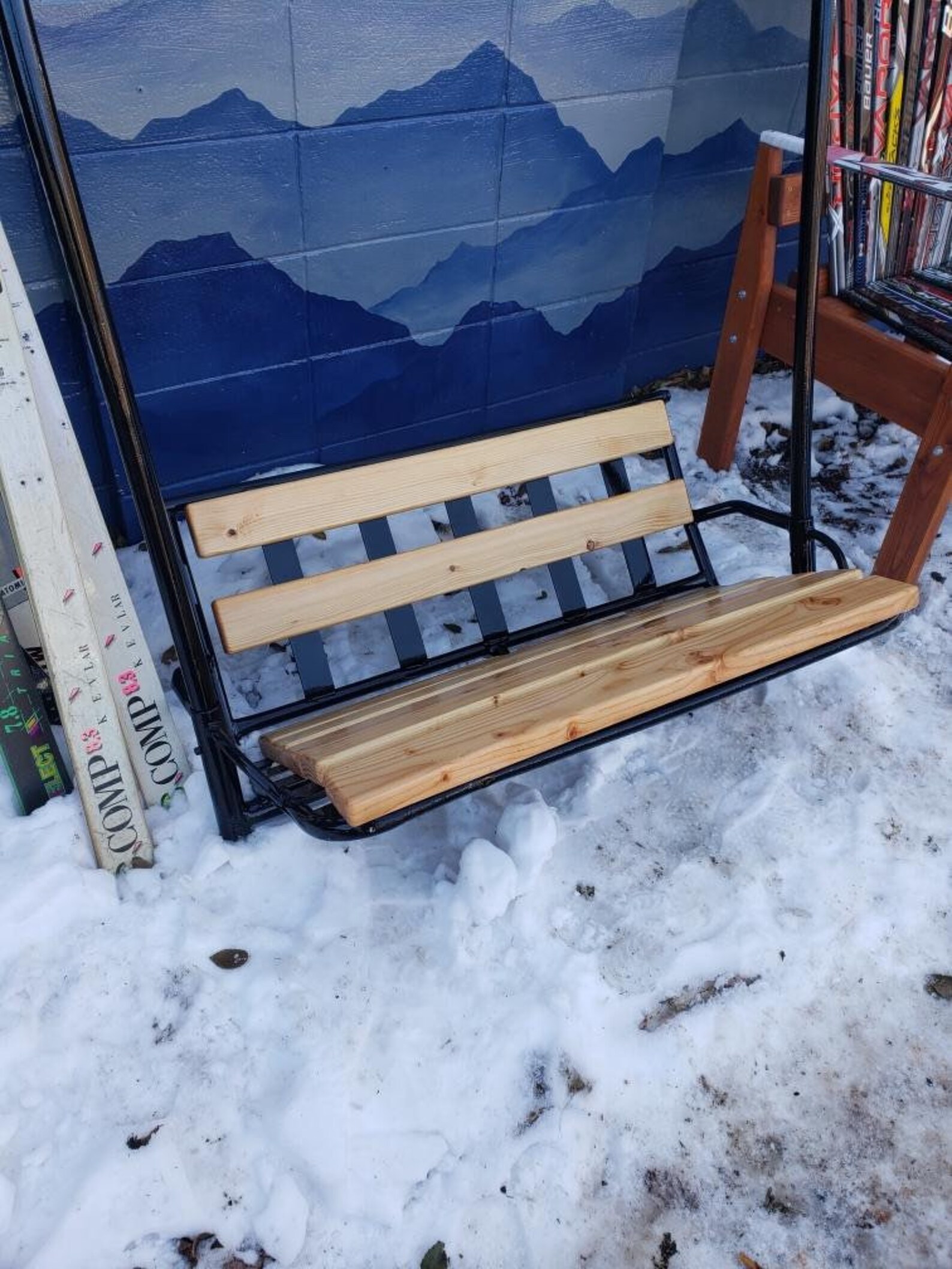 Ski Chairlift Swing Fully repurposed ski chairlift bench Etsy