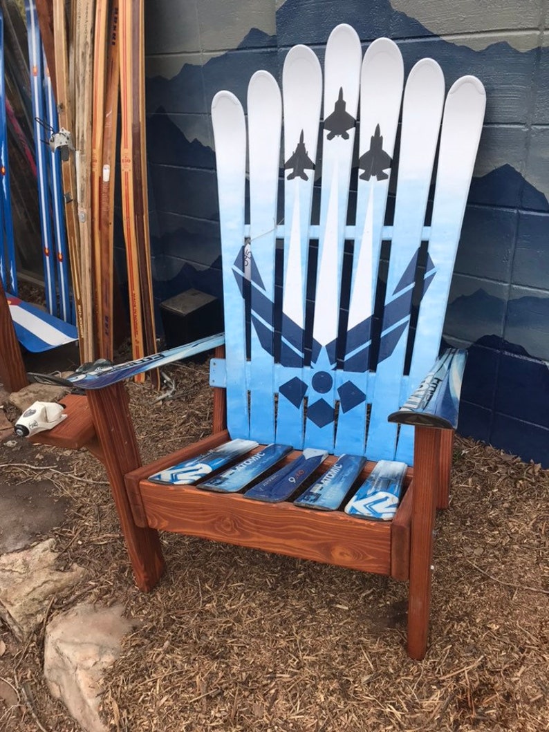 Set of 2 Air Force With Fighter Jets Adirondack Ski Chairs Etsy