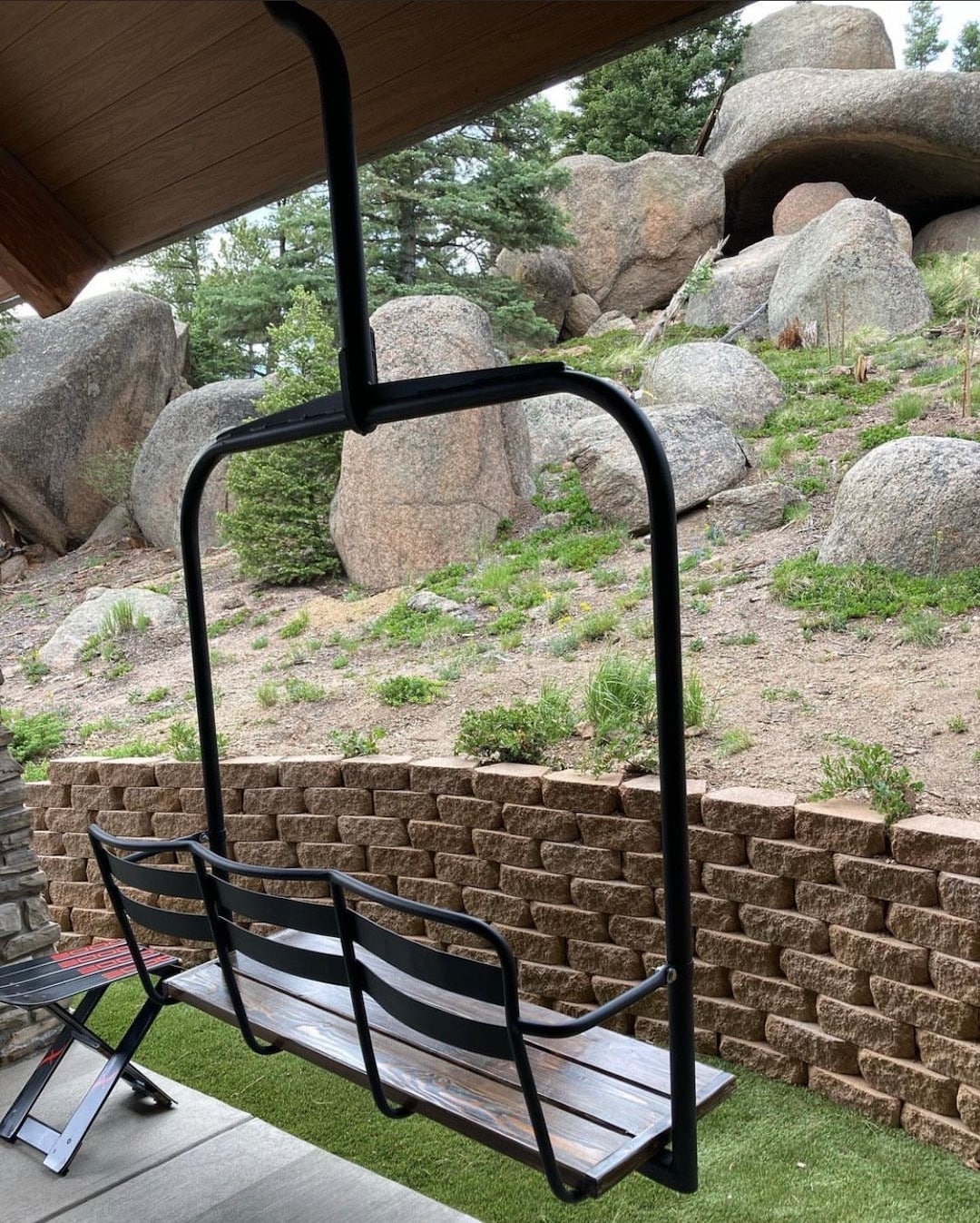 Repurposed 1964 Ski Chairlift Bench – Riblet Triples, Powder