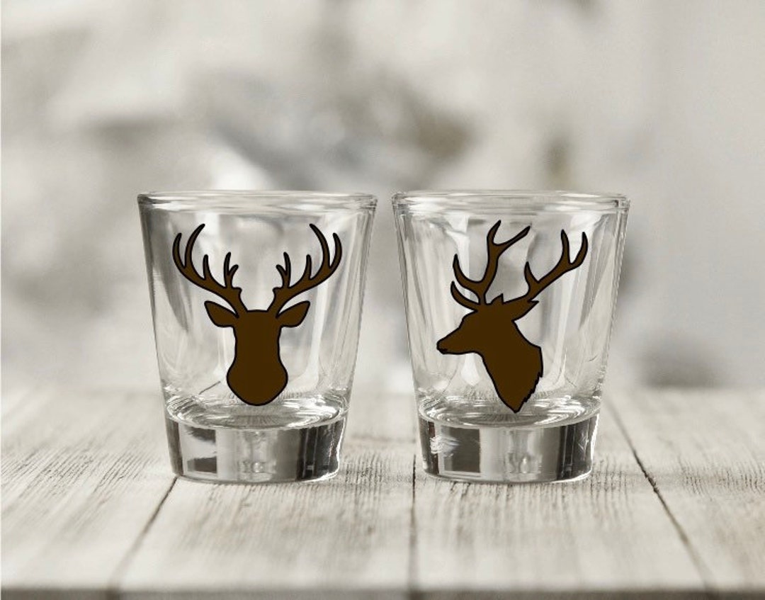 Hunting Inspired Shot Glass, Deer Shot Glass, Elk Shot Glass Etsy