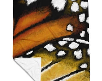 Monarch Butterfly Throw Blanket (50" x 60")