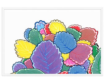 Strawberry Rainbow Framed Poster (Multiple Sizes)
