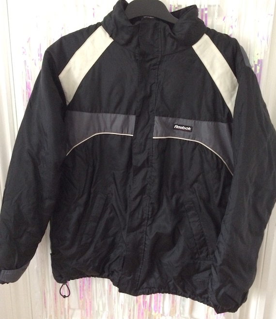 reebok black puffer jacket