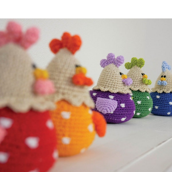 English Polka Dot Egg Cups to crochet