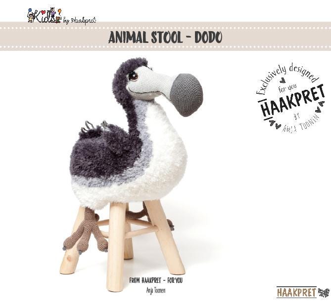 ENGLISH  design Animal Stool Dodo