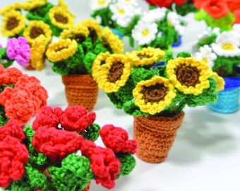 ENGLISH - Flower pot with little flowers