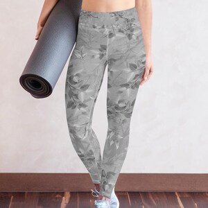 Soft Leaves Nature Yoga Leggings Yoga Pants, Pilate Leggings, Workout Tights, Workout Outfit, Junior’s Activewear, Festival Leggings