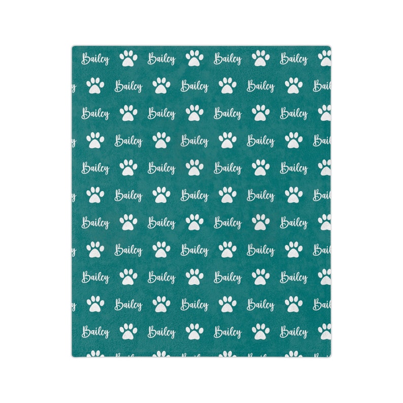 Personalized Dog Name Blanket, Puppy Name Blanket, Cat Name Blanket