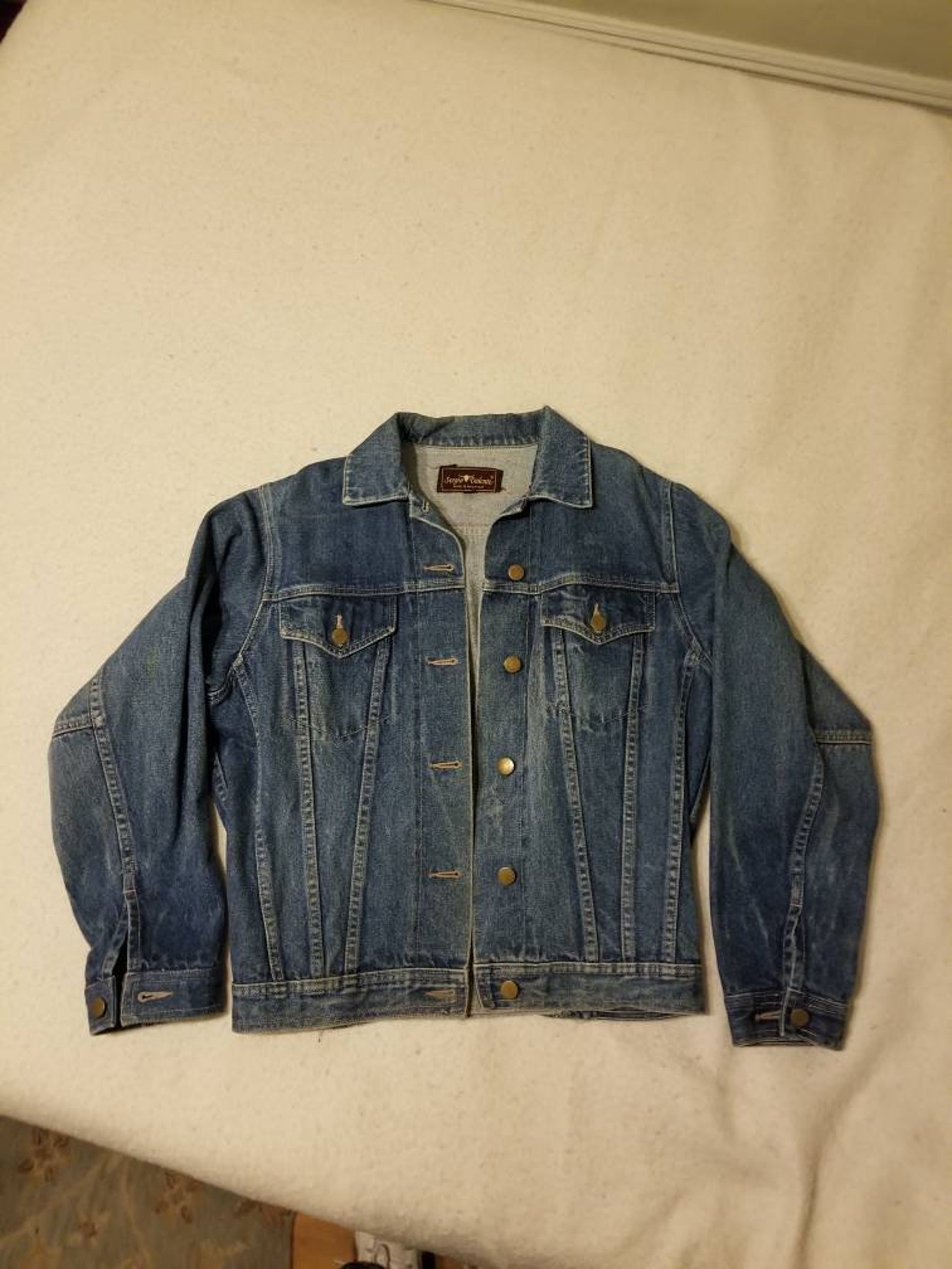 Sergio Valente vintage jean jacket vintage jean jacket 1980 | Etsy