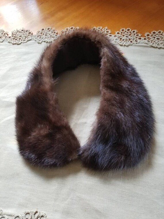 Mink collar, fur collar, mink fur collar, vintag