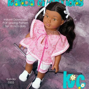 18 inch poppenkleertjes pdf-patroon direct downloaden