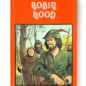 Robin Hood (con ilustraciones): libros infantiles de la biblioteca infantil para niños pequeños, ideales para un diario basura o un diario modificado, tapa dura